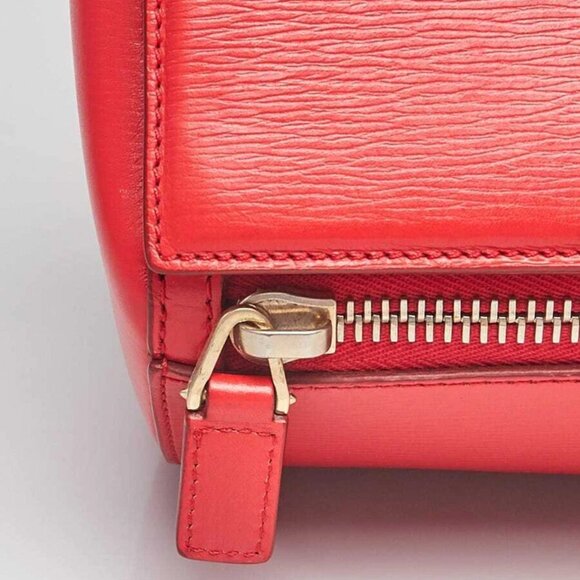 Givenchy Red Grained Leather Pandora Box Medium Shoulder Bag - Picture 11 of 11